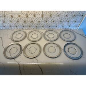 Dorothy Thorpe-style Saucer Plates | 6.5 in | Set of‎ 8